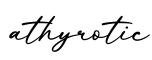 单词athyrotic书写