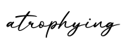 单词atrophying书写