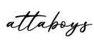 单词attaboys书写