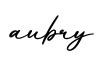 单词aubry书写
