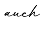 单词auch书写