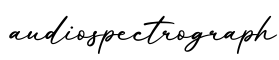 单词audiospectrograph书写