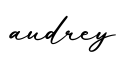 单词audrey书写