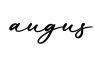 单词augus书写
