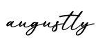 单词augustly书写
