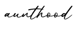 单词aunthood书写