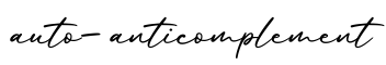 单词auto-anticomplement书写