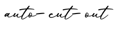 单词auto-cut-out书写