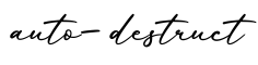 单词auto-destruct书写