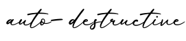 单词auto-destructive书写
