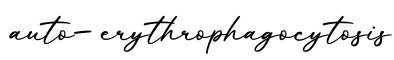 单词auto-erythrophagocytosis书写
