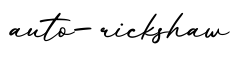 单词auto-rickshaw书写