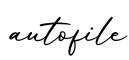 单词autofile书写