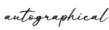 单词autographical书写