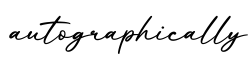 单词autographically书写