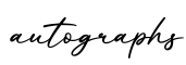 单词autographs书写