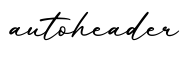 单词autoheader书写