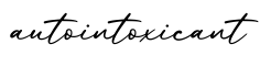 单词autointoxicant书写