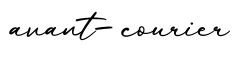 单词avant-courier书写