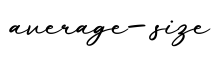 单词average-size书写