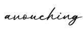 单词avouching书写