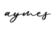 单词aymes书写