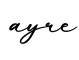 单词ayre书写