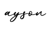 单词ayson书写
