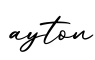 单词ayton书写