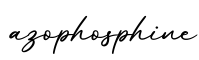 单词azophosphine书写