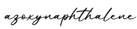 单词azoxynaphthalene书写
