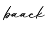 单词baack书写