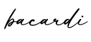 单词bacardi书写