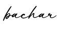 单词bachar书写