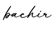 单词bachir书写