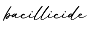 单词bacillicide书写