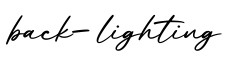 单词back-lighting书写