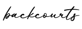 单词backcourts书写