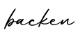 单词backen书写