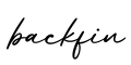 单词backfin书写
