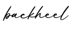 单词backheel书写