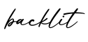 单词backlit书写
