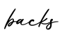 单词backs书写