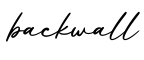 单词backwall书写