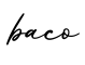 单词baco书写