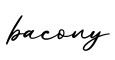 单词bacony书写