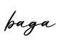 单词baga书写