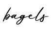 单词bagels书写