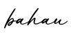 单词bahau书写