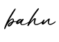 单词bahn书写